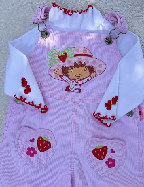 Lola - Strawberry ShortCake Overall