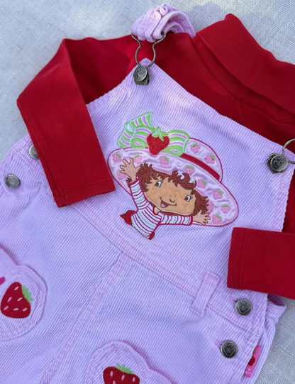 Lola - Strawberry ShortCake Overall