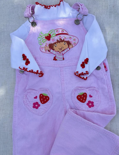 Lola - Strawberry ShortCake Overall