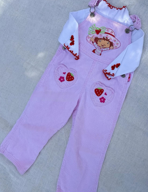 Lola - Strawberry ShortCake Overall