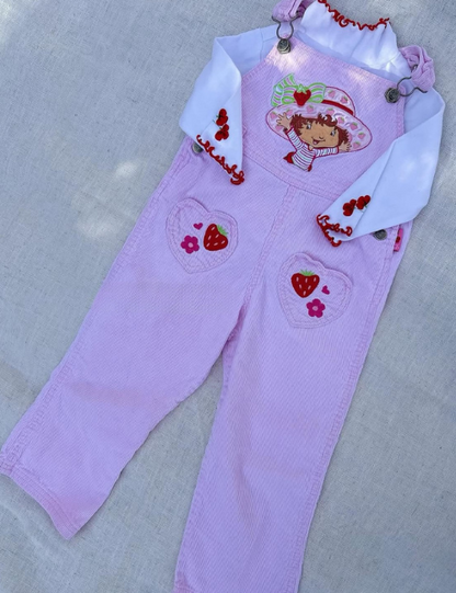 Lola - Strawberry ShortCake Overall