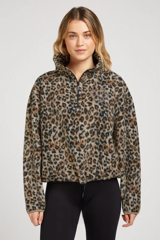 Leopard Print - Zip Up