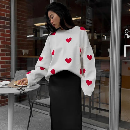 Cozy Heart Valentine Sweater